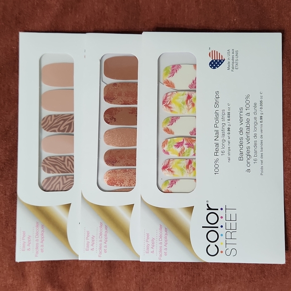 Color Street lot of 3 design strips - Picture 1 of 4